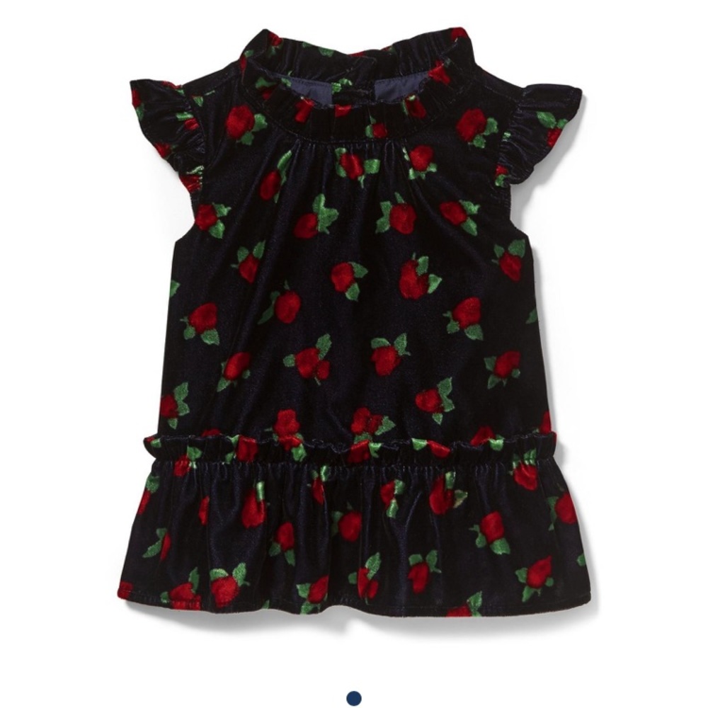 Rose Peplum Velvet Top